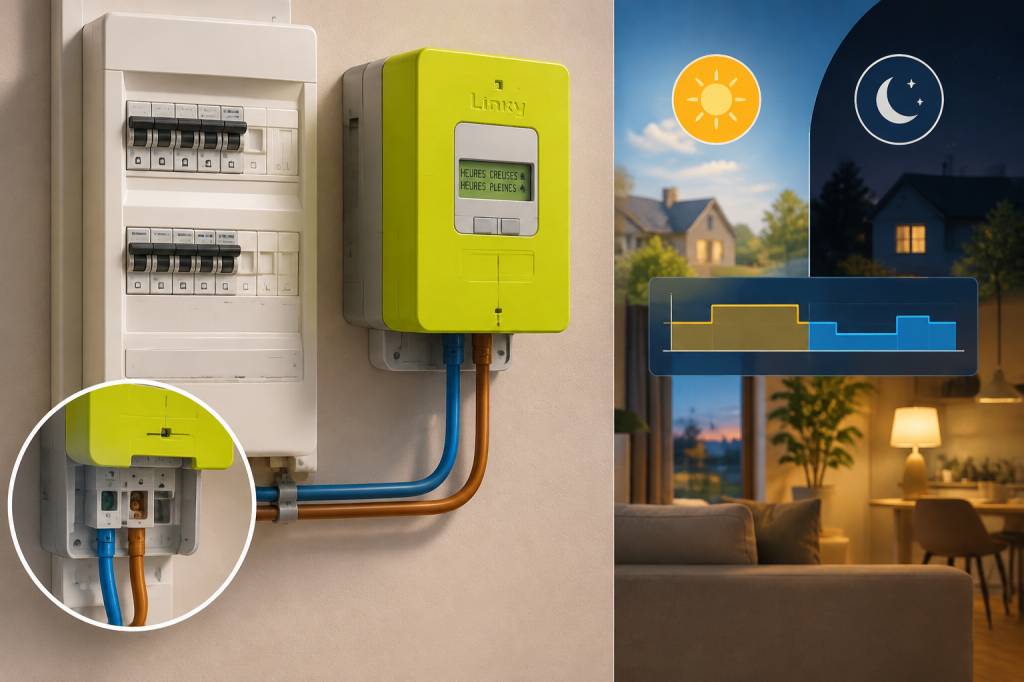 Branchement compteur Linky jour/nuit C1 C comprendre le raccordement des heures creuses