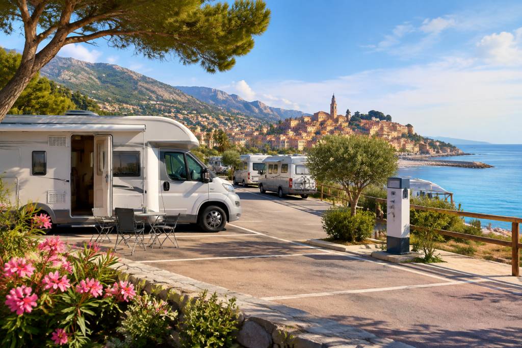 Aire camping car Menton : les solutions pour stationner à petit prix